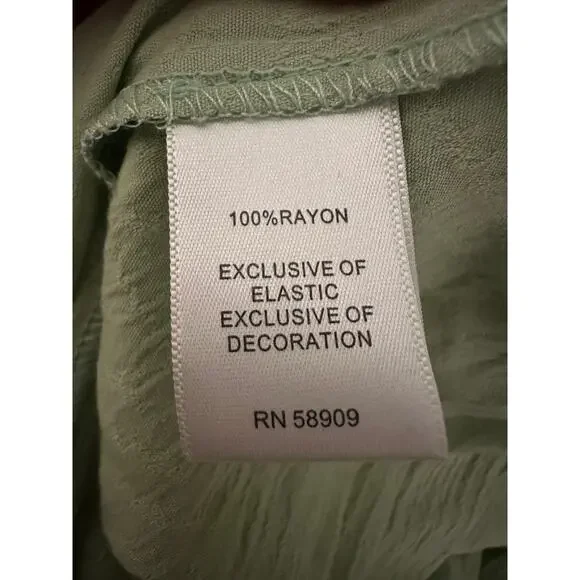 Nurture by west bound Citrus Green Long Sleeve Blouse 1X - Picture 6 of 6